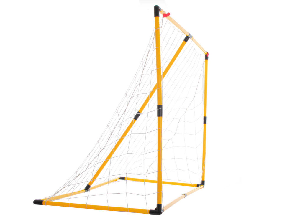 Set Poarta de fotbal pentru copii, cu plasa, panou pentru tinta si minge [5]