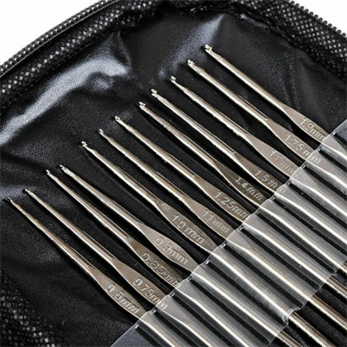 Set de Crosetat si Tricotat cu Andrele si Ace, 50 piese - Micostore.ro [6]