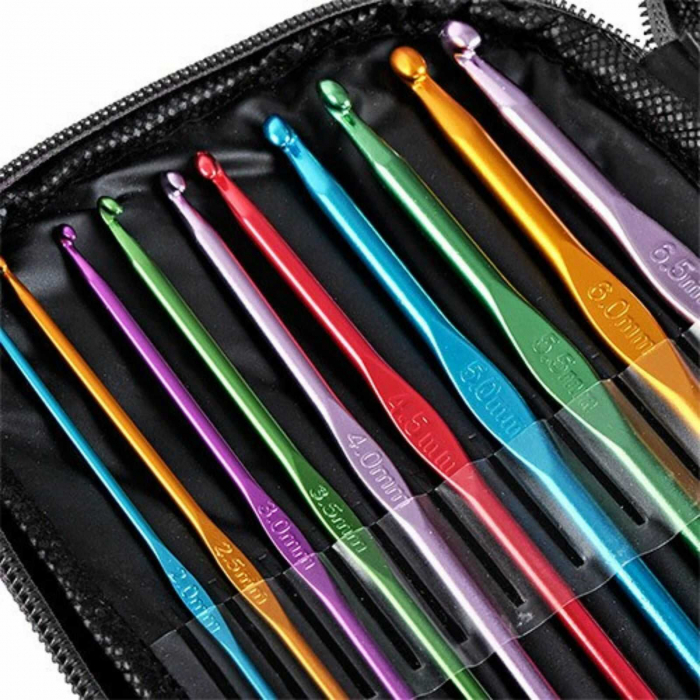 Set de Crosetat si Tricotat cu Andrele si Ace, 50 piese - Micostore.ro [5]