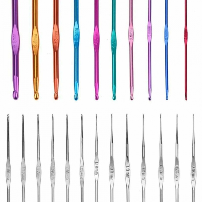 Set de Crosetat si Tricotat cu Andrele si Ace, 50 piese - Micostore.ro [4]