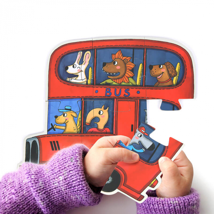 Primul meu puzzle, mijloace de transport, nivel incepator [2]