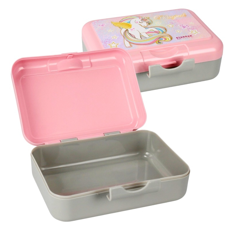 Set recipient scolar + cutie alimente Starpak Magical Unicorn, 350ml, 16x12cm [3]