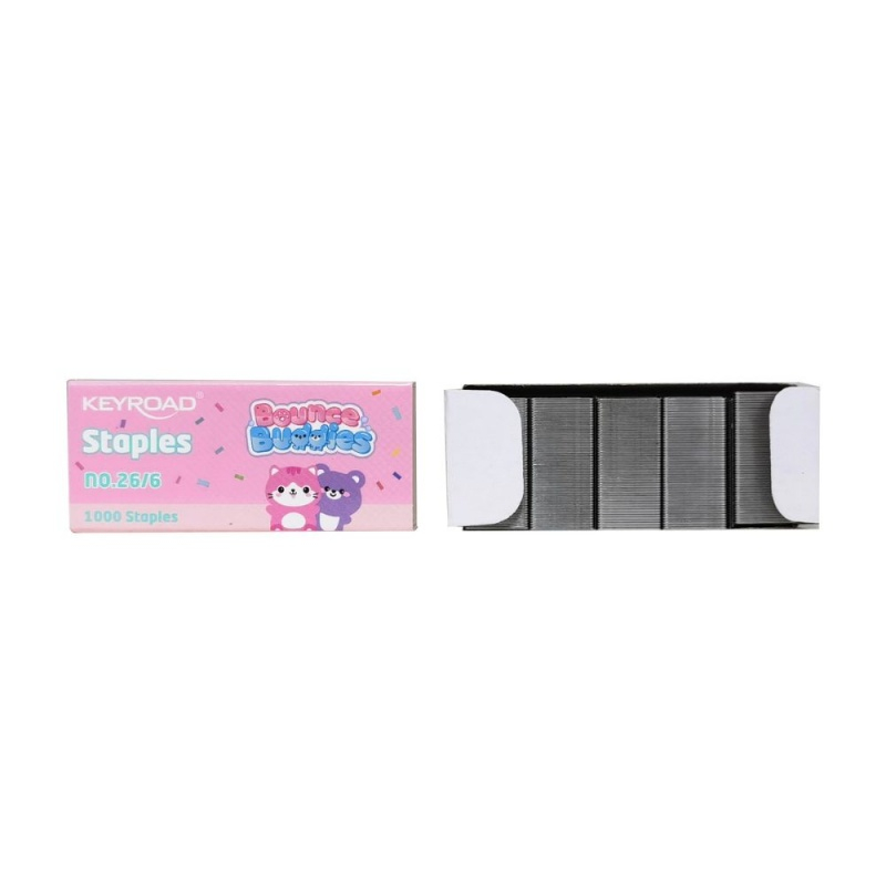 Set scolar Keyroad, 2 piese, capsator 24/6, capse, KR980104, blister [6]