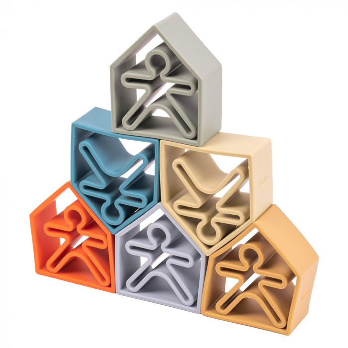 Set senzorial openended cu 12 piese, nature, Dena Toys, 0-5 ani [4]