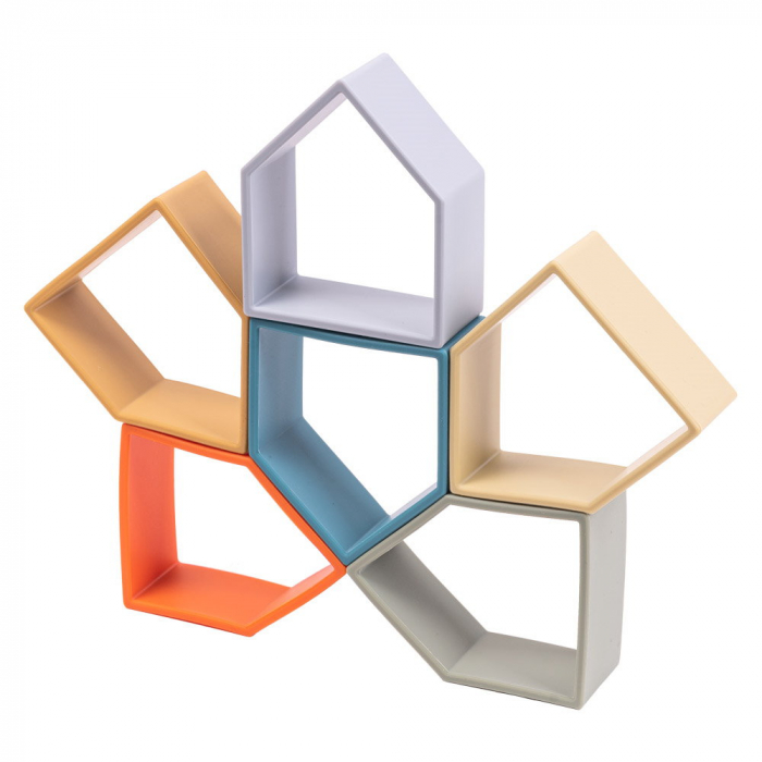 Set senzorial openended cu 12 piese, nature, Dena Toys, 0-5 ani [5]