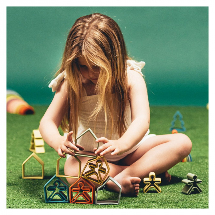 Set senzorial openended cu 18 piese, nature, Dena Toys, 0-5 ani [2]