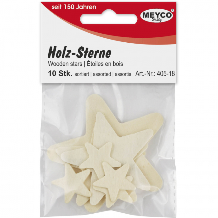 Set stelute din lemn natur, 10 bucati [4]