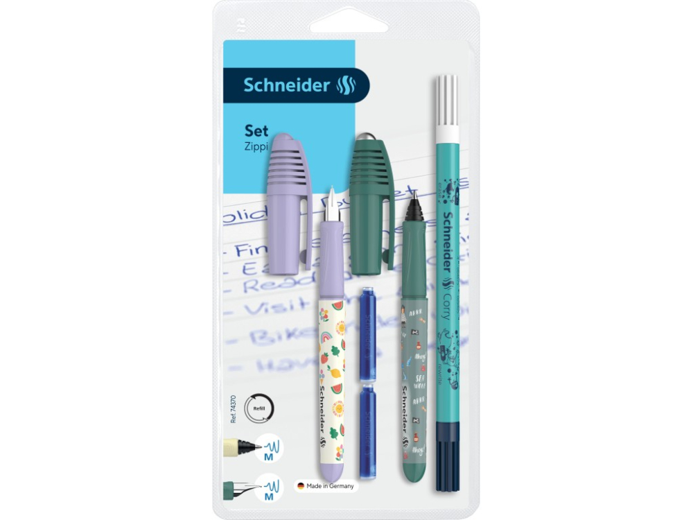 Set stilou + roller Schneider Zippi + pic Corry + 2 rezerve/blister [1]