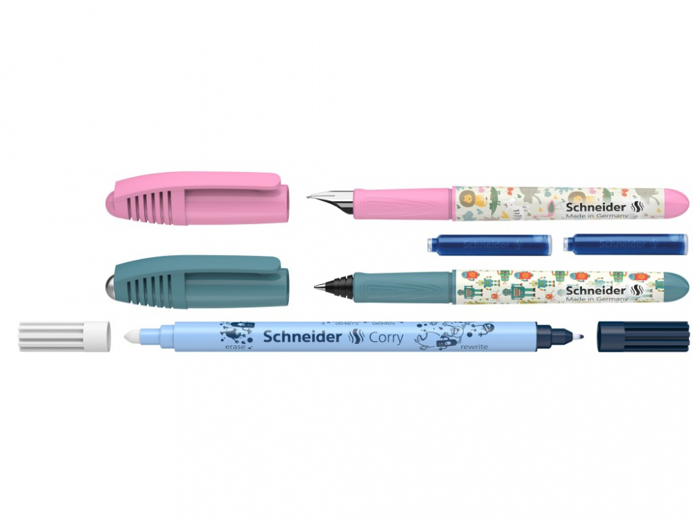 Set stilou + roller Schneider Zippi + pic Corry + 2 rezerve/blister, copii varsta 6-8 ani [2]