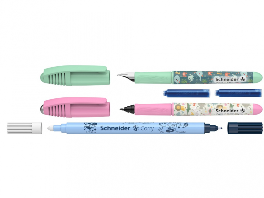 Set stilou + roller Schneider Zippi + pic Corry + 2 rezerve/blister, copii varsta 6-8 ani [2]