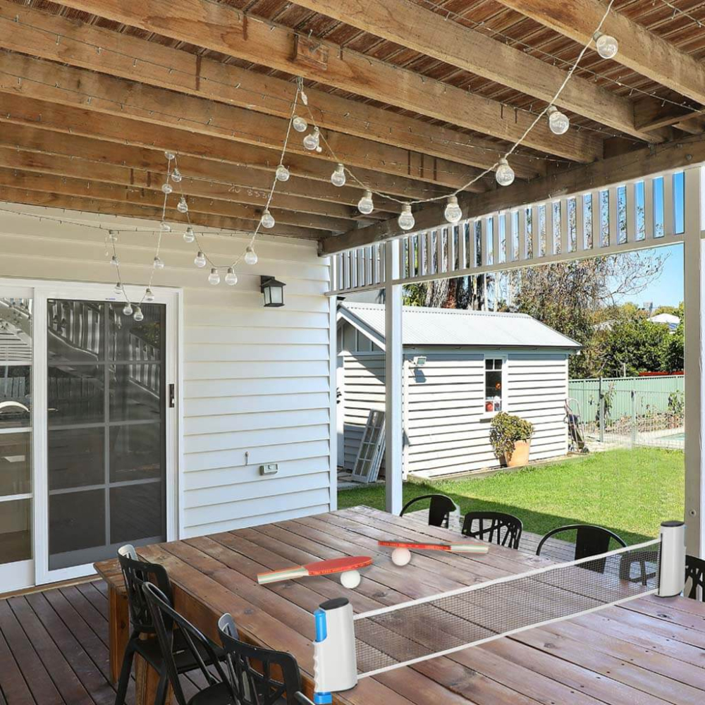 Set Ping Pong Portabil cu Fileu Reglabil si Palete [2]