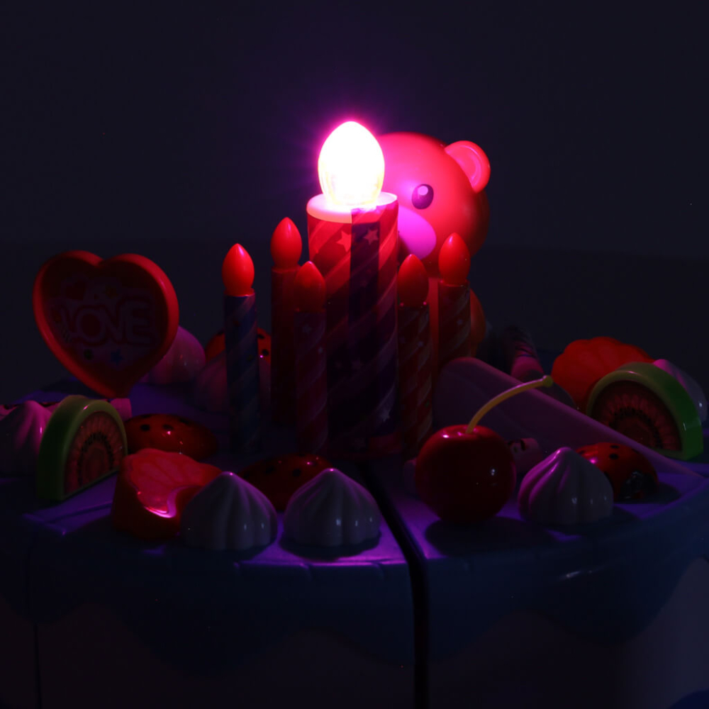 Tort aniversar de taiat copii 80 piese | Set bucatarie joaca 3+ [12]