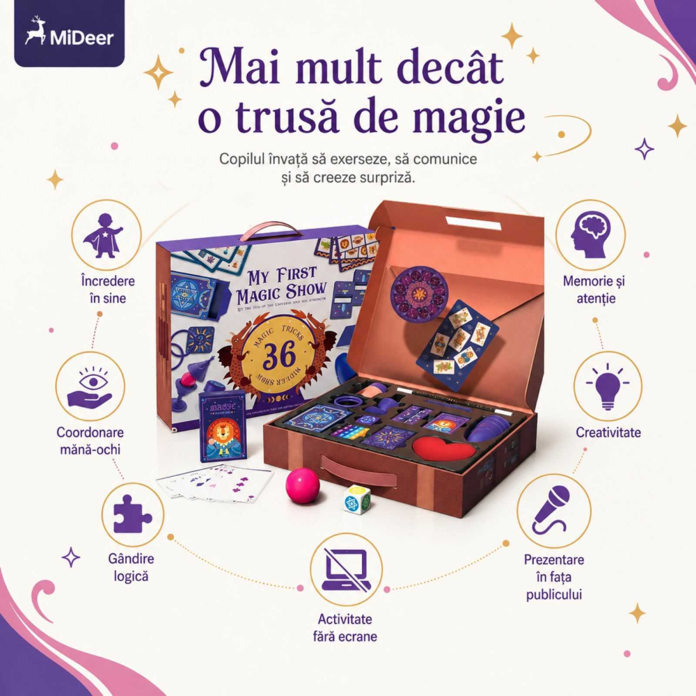 Set de Magie pentru copii, Micul Magician - Jucarii MiDeer [3]