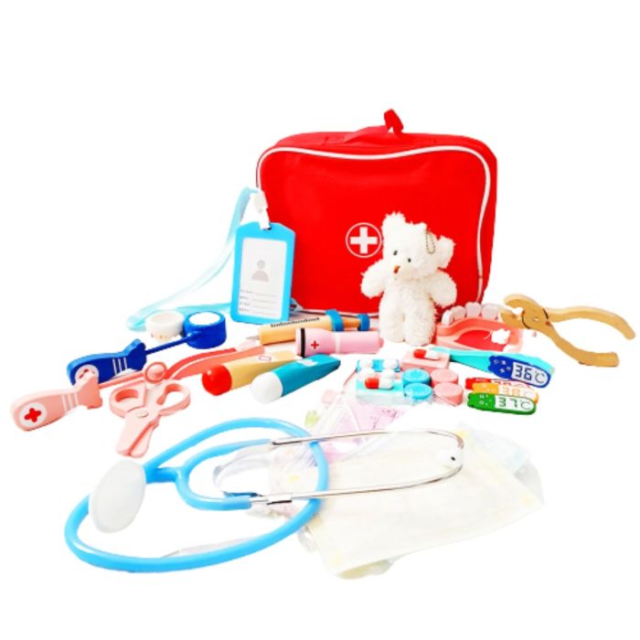 Trusa medicala de jucarie din lemn, Doctor - Micostore.ro [3]