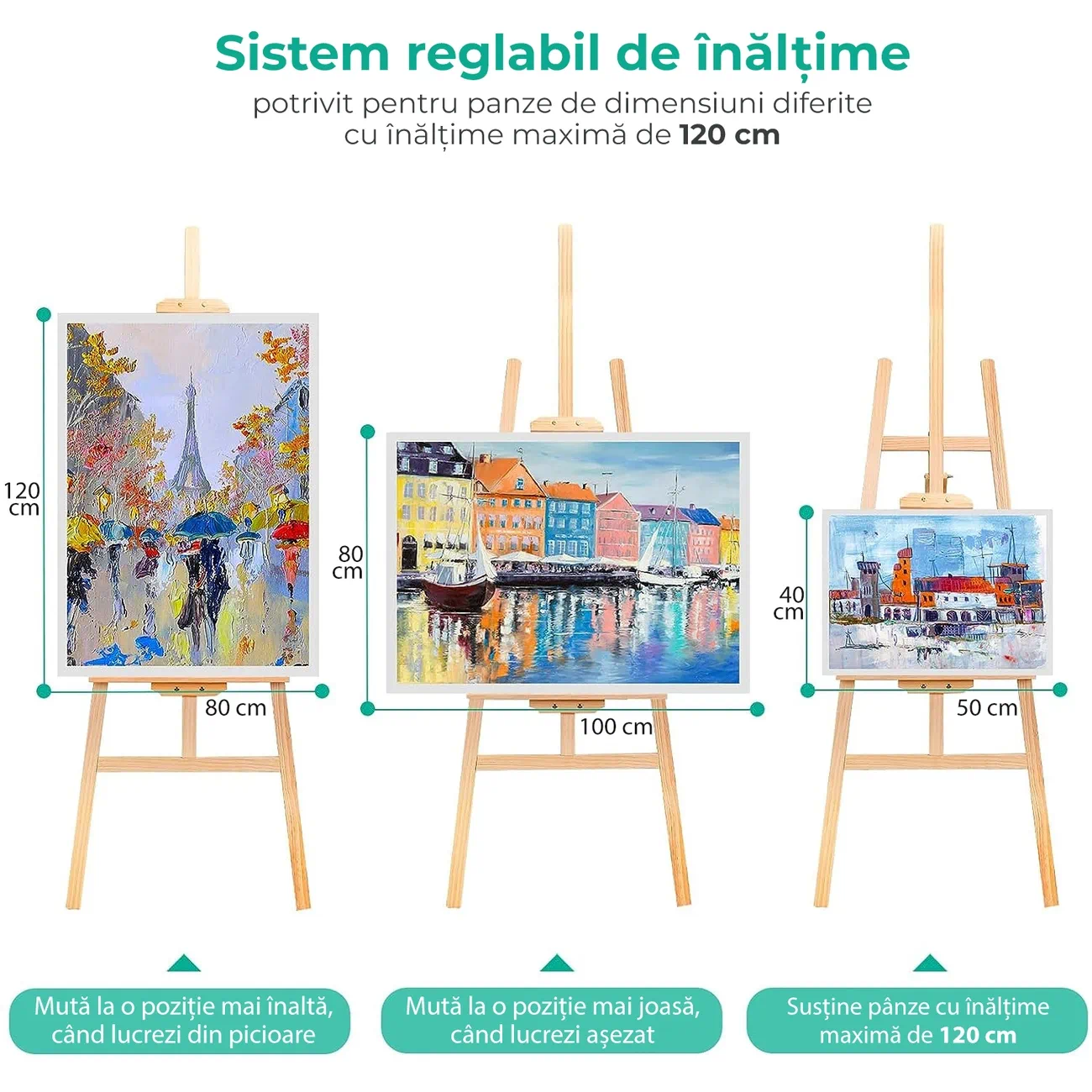 Sevalet mare, 170x60x55 cm, panza 125 cm [3]