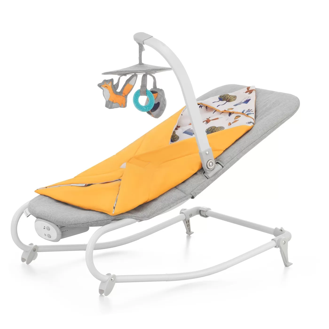 Sezlong 3 in 1, kinderkraft felio 2, forest yellow, varsta de la 0 luni la 9 luni [1]