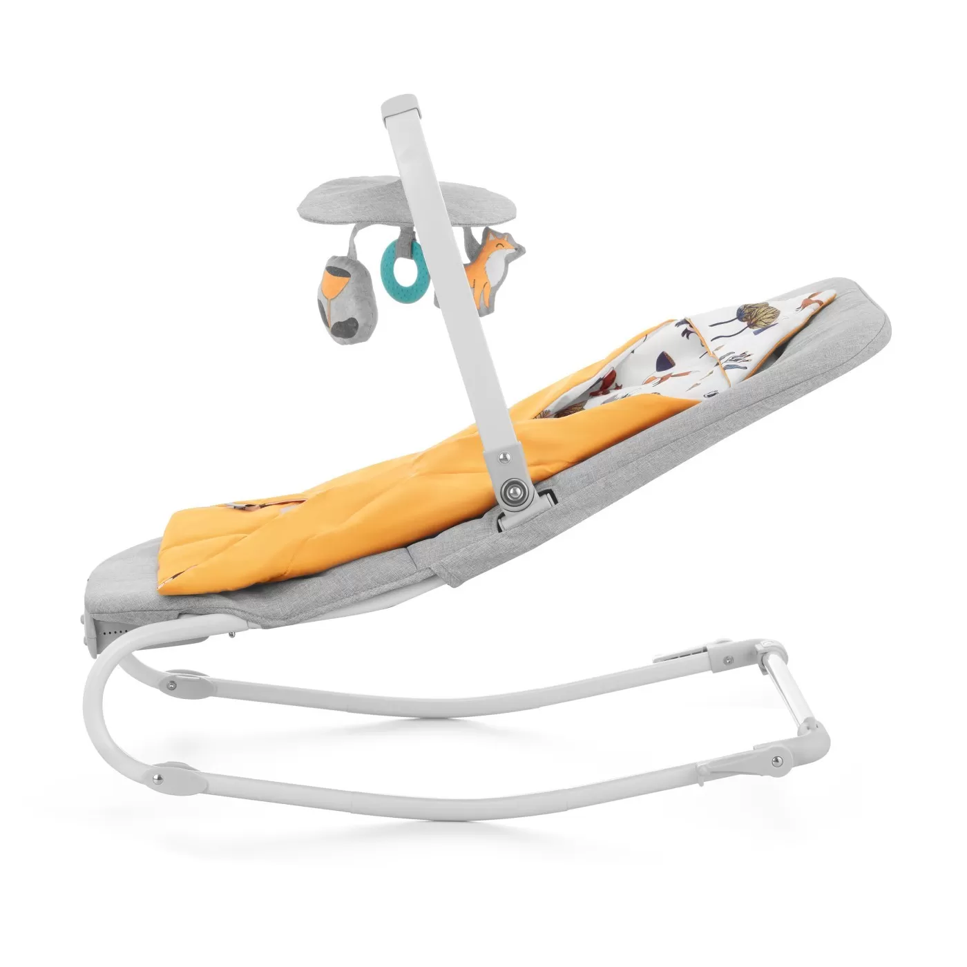 Sezlong 3 in 1, kinderkraft felio 2, forest yellow, varsta de la 0 luni la 9 luni [4]