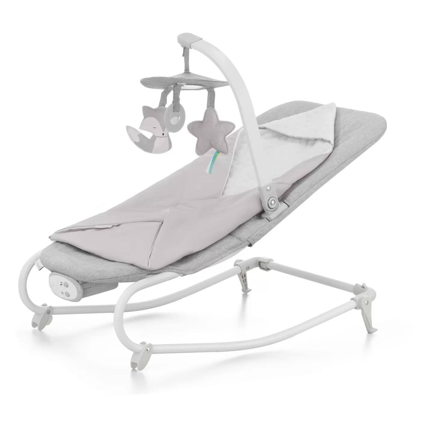Sezlong 3 in 1, kinderkraft felio 2, stone grey, varsta de la 0 luni la 9 luni [1]