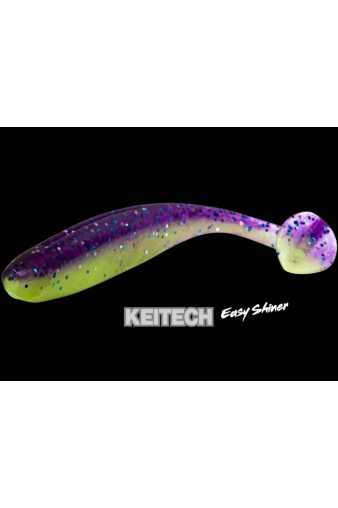 Shad Keitech Easy Shiner Grape Chart Red Flake EA#15 10cm [3]