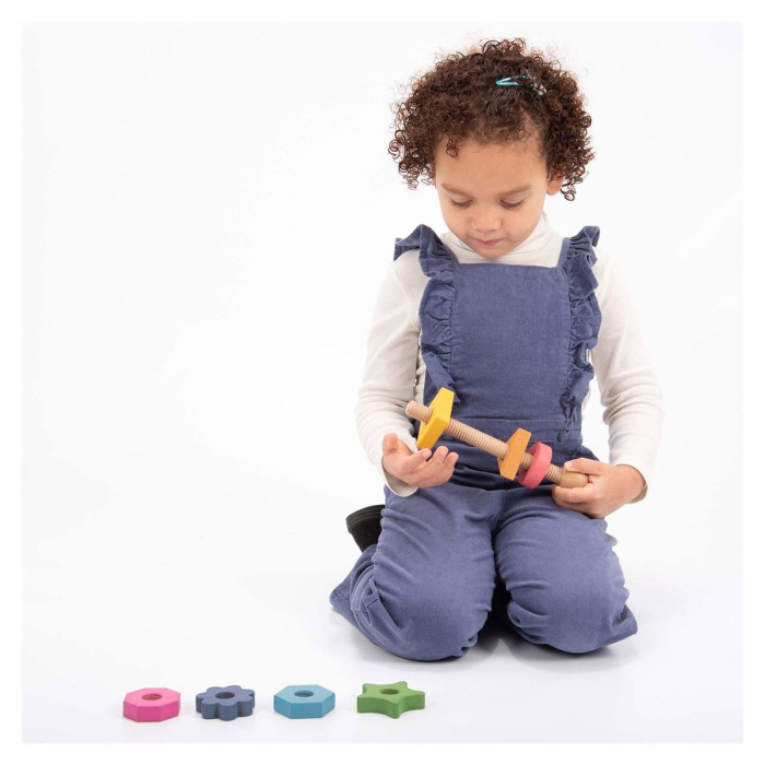 Shape Twister, joc de insurubare din lemn, TickiT, 1-4 ani [3]