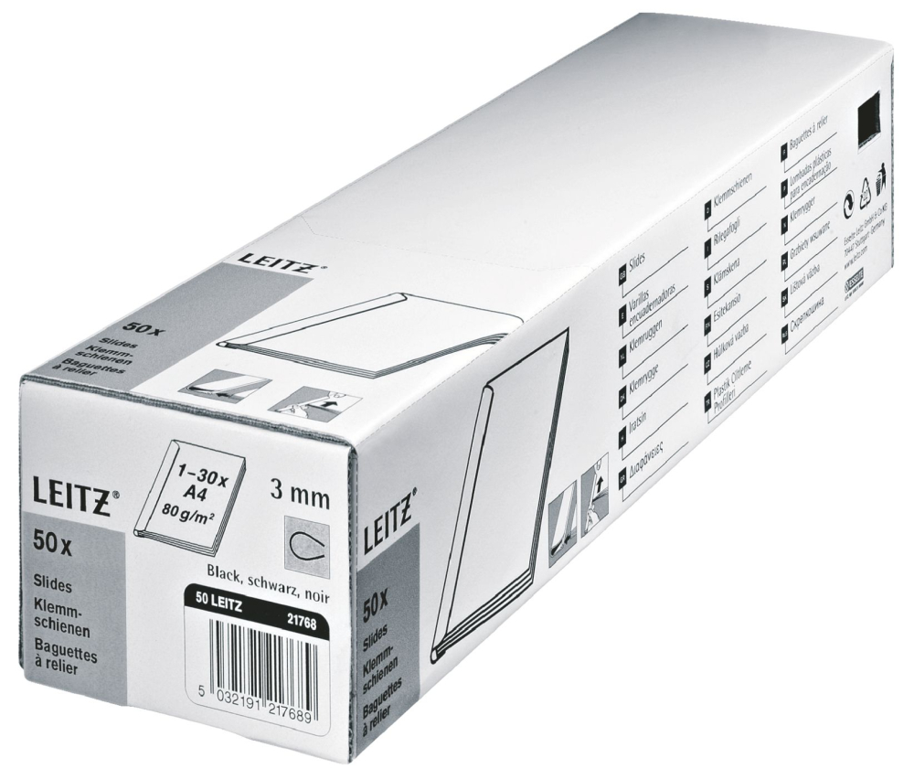 Sina prindere 3 mm 30 coli neagra 50/cut leitz [2]