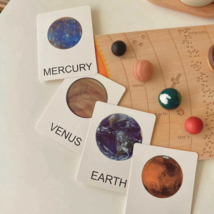 Puzzle din lemn cu piese 3D, mari cu Sistemul Solar [8]