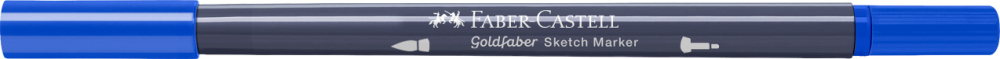 Sketch marker 2 capete albastru heliu roscat 151 goldfaber faber-castell [4]