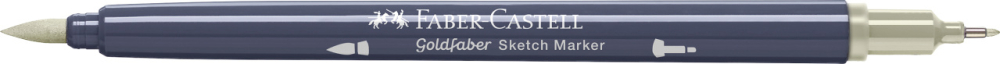 Sketch marker 2 capete argila verzuie 315 goldfaber faber-castell [2]