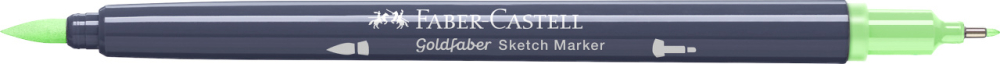 Sketch marker 2 capete bambus proaspat 312 goldfaber faber-castell [4]