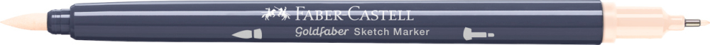 Sketch marker 2 capete bej roscat 132 goldfaber faber-castell [4]