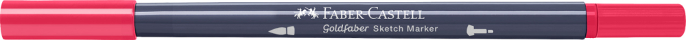 Sketch marker 2 capete carmin permanent 126 goldfaber faber-castell [4]