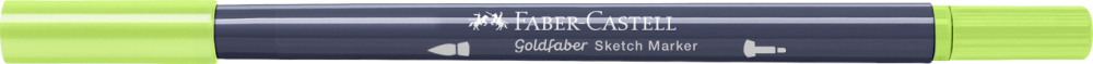 Sketch marker 2 capete galben lime 207 goldfaber faber-castell [4]