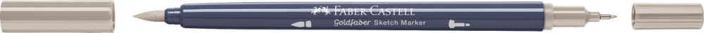 Sketch marker 2 capete gri cald iii 272 goldfaber faber-castell [2]