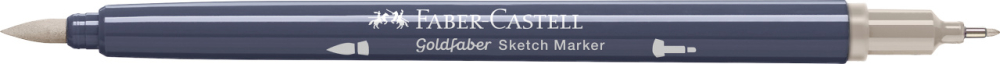 Sketch marker 2 capete gri cald iii 272 goldfaber faber-castell [3]