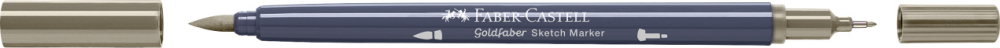 Sketch marker 2 capete gri cald v 274 goldfaber faber-castell [2]