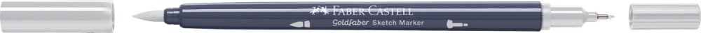 Sketch marker 2 capete gri neutru ii 332 goldfaber faber-castell [3]