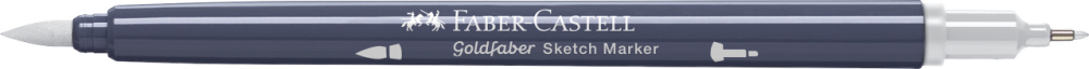 Sketch marker 2 capete gri neutru ii 332 goldfaber faber-castell [2]