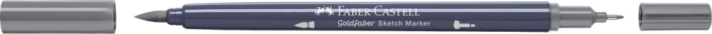 Sketch marker 2 capete gri neutru iii 333 goldfaber faber-castell [2]