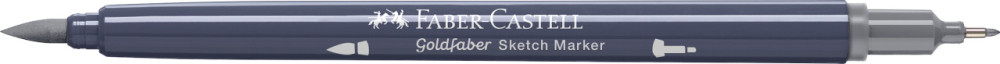 Sketch marker 2 capete gri neutru iii 333 goldfaber faber-castell [4]