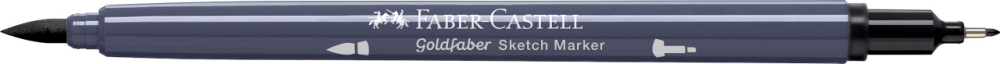 Sketch marker 2 capete gri neutru vi 336 goldfaber faber-castell [3]