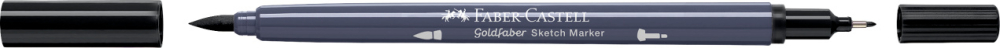 Sketch marker 2 capete gri neutru vi 336 goldfaber faber-castell [2]