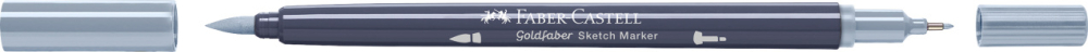 Sketch marker 2 capete gri rece xii 242 goldfaber faber-castell [2]