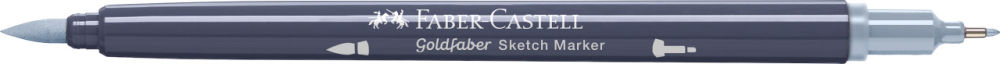 Sketch marker 2 capete gri rece xii 242 goldfaber faber-castell [3]