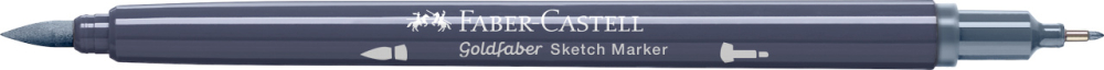 Sketch marker 2 capete gri rece xiii 243 goldfaber faber-castell [3]