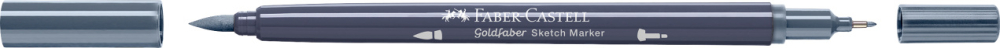 Sketch marker 2 capete gri rece xiii 243 goldfaber faber-castell [2]