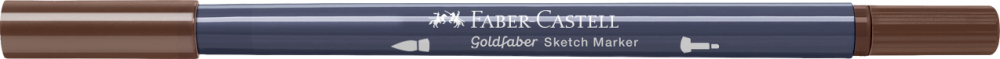 Sketch marker 2 capete maro ars 280 goldfaber faber-castell [4]