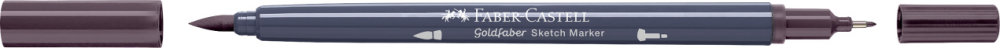 Sketch marker 2 capete mov prafuit 347 goldfaber faber-castell [4]