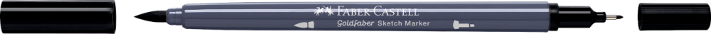Sketch marker 2 capete negru 199 goldfaber faber-castell [2]
