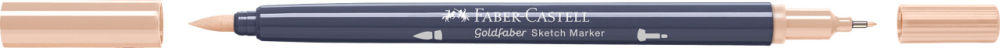 Sketch marker 2 capete nisipiu 281 goldfaber faber-castell [4]