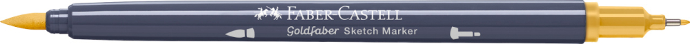 Sketch marker 2 capete ocru deschis 183 goldfaber faber-castell [3]
